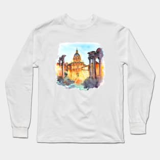 Roman Forum in Rome Long Sleeve T-Shirt